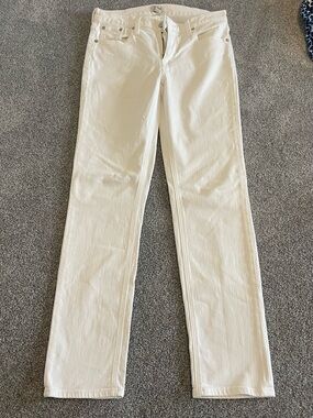 J. Crew White Matchstick Jeans